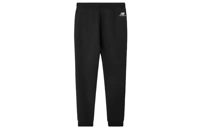 New Balance Knitted Sweatpants Men's Black Thickened Cuffed Pants