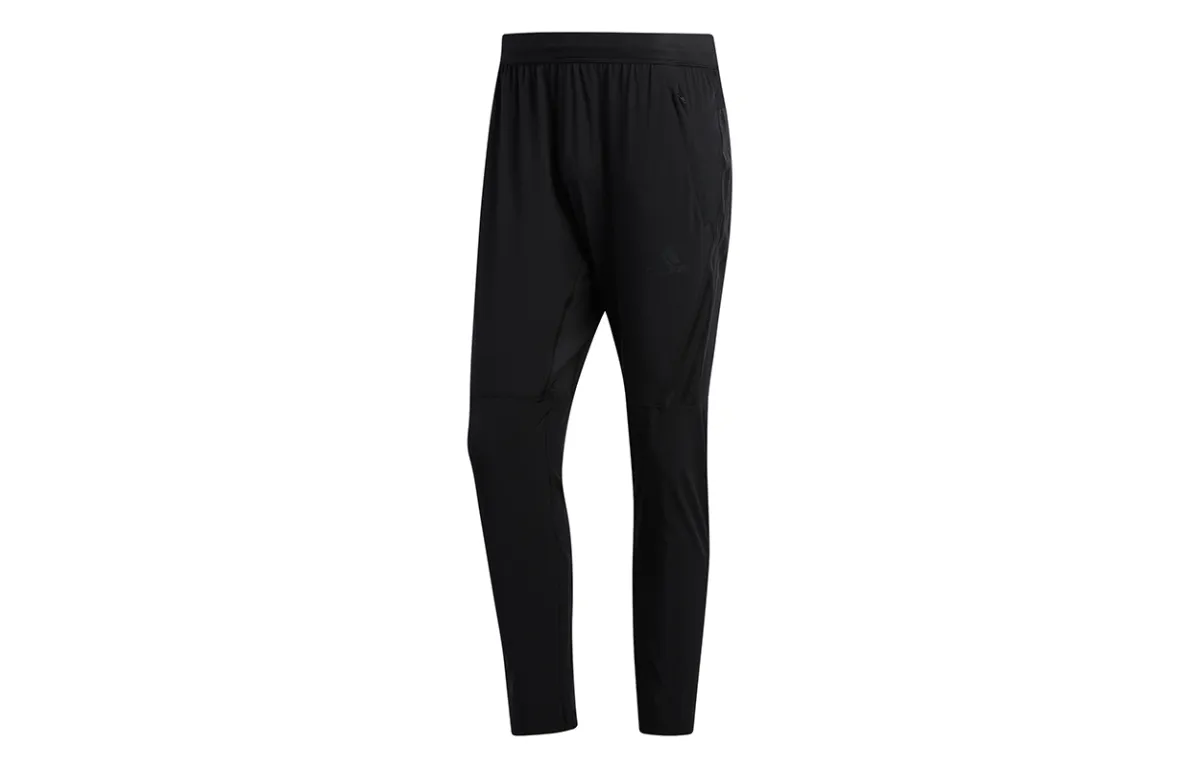 Adidas Knitted Sweatpants Men's Black Moderate Tapered Pants
