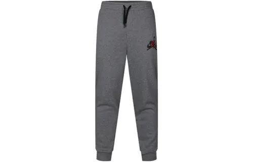 Jordan Knitted Sweatpants Men's Gray Moderate Cuffed Pants