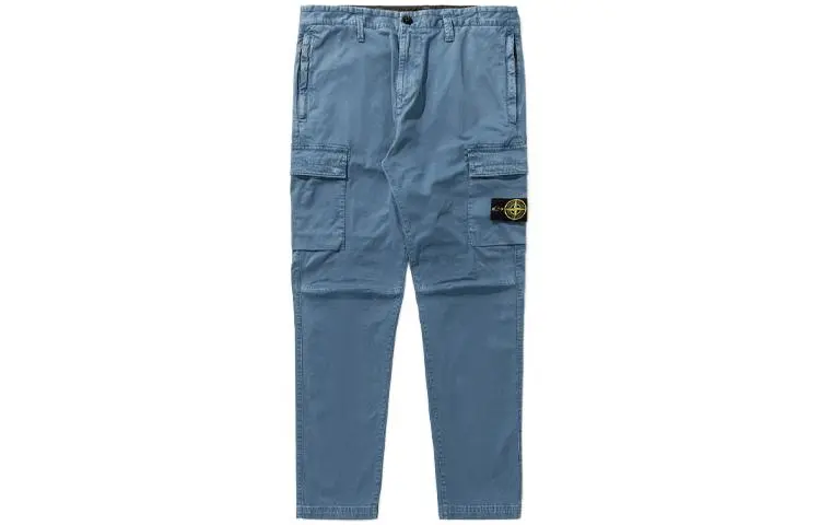 STONE ISLAND Cargo Pants Men's Blue