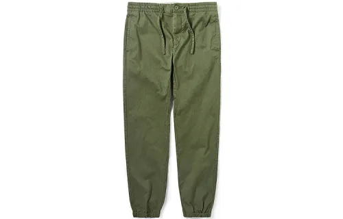 Timberland Knitted Sweatpants Men's Army Green Moderate Cuffed Pants