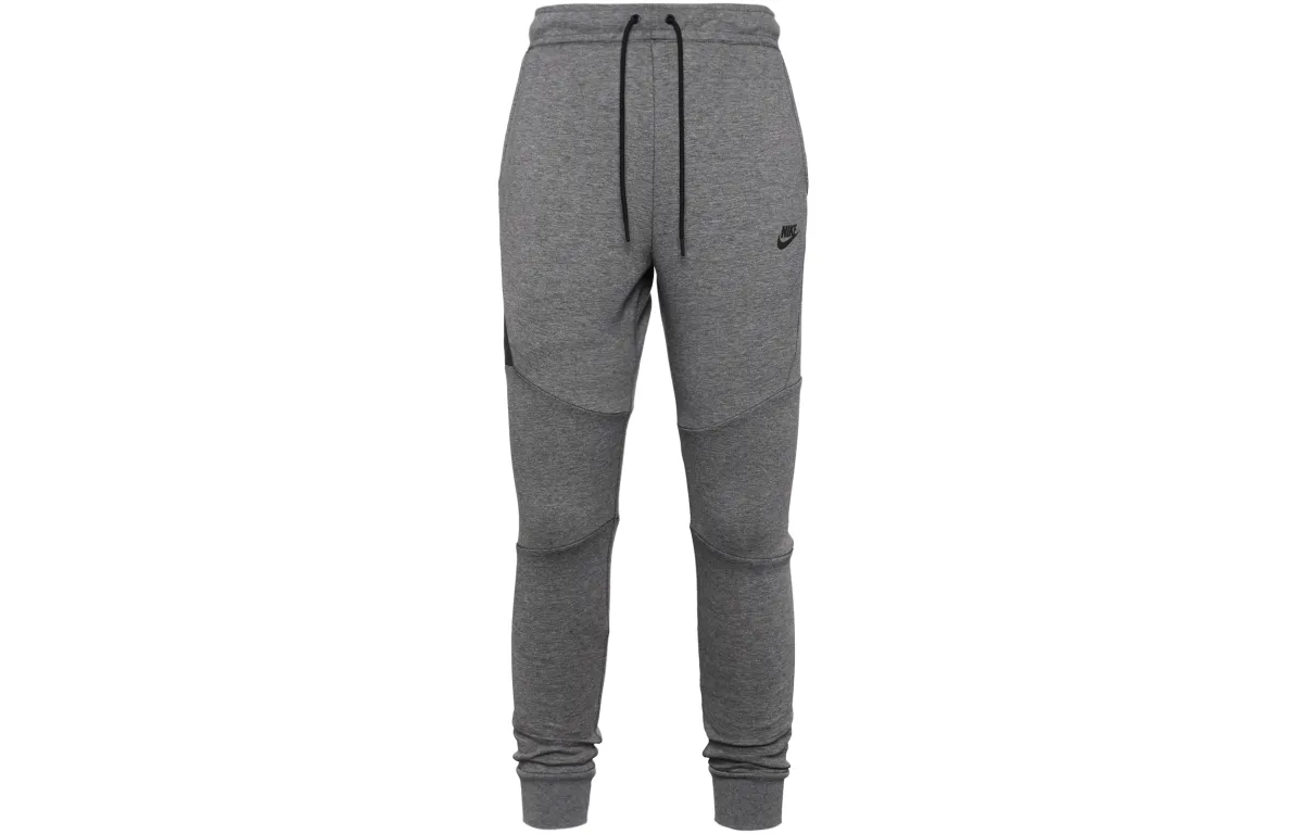 Nike Knitted Sweatpants Men's Light Gray Moderate Cuffed Pants