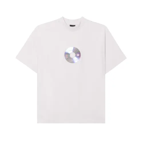 Balenciaga T Shirt Regular Fit Unisex Ecru