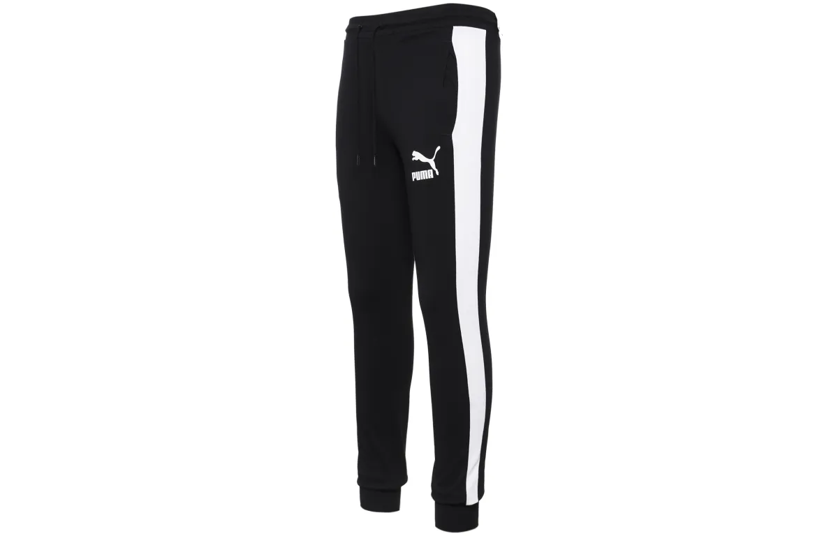 PUMA Back Big Knitted Sweatpants Men's Black