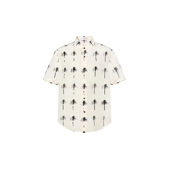 SAINT LAURENT Printed Short-sleeved Shirt