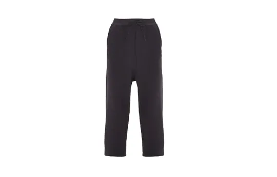 Y 3 Knitted Sweatpants Men's Black Moderate Straight Fit Pants