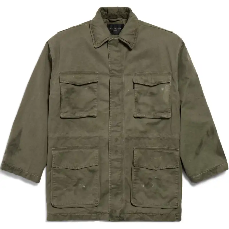Balenciaga FW24 Jackets & Coats Loose Fit Unisex Green