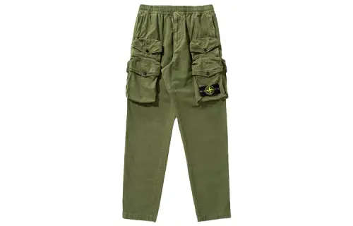STONE ISLAND Cargo Pants Men's Army Green Moderate