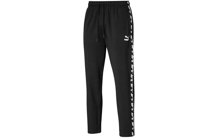 PUMA Knitted Sweatpants Men's Black