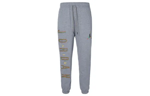 Jordan Sport Knitted Sweatpants Men's Carbon Gray Moderate Straight Fit Pants