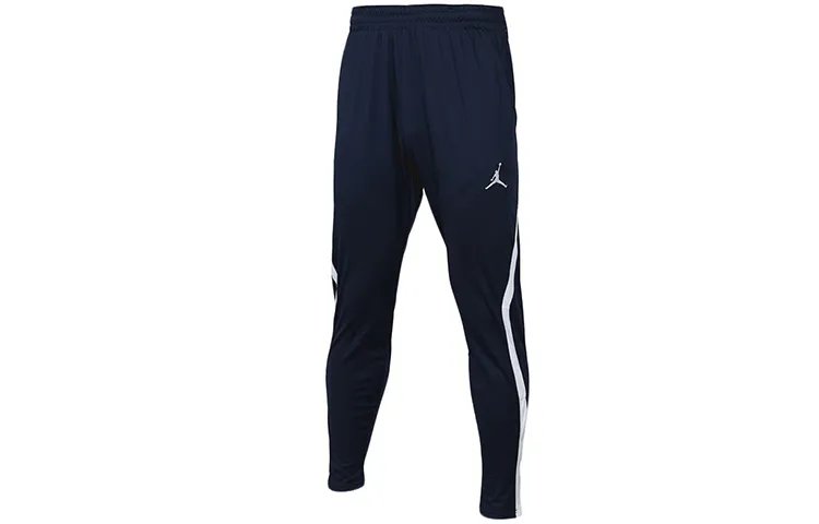 Jordan Knitted Sweatpants Men's Dark Blue White