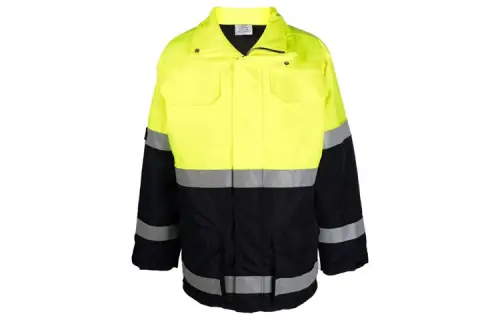 Vetements Parka Coats Unisex Yellow Stand Collar Moderate