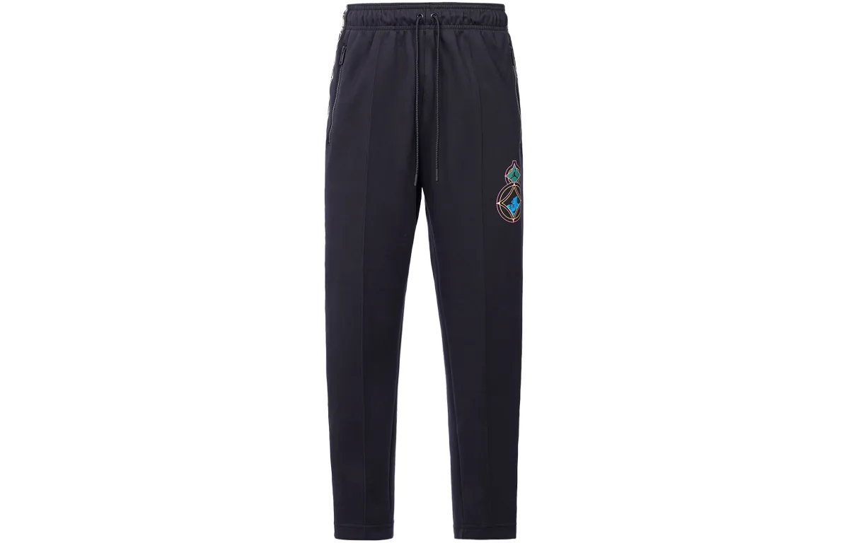 Jordan Chinese New Year Knitted Sweatpants Men's Moderate Straight Fit Pants