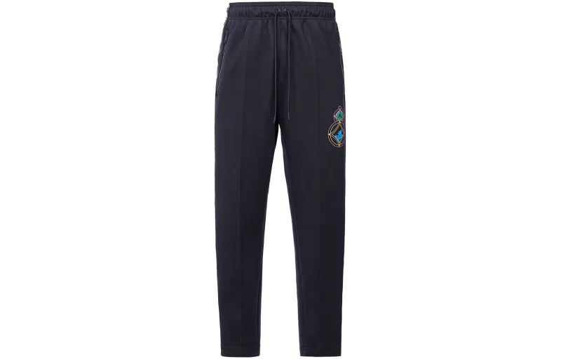 Jordan Chinese New Year Knitted Sweatpants Men's Moderate Straight Fit Pants