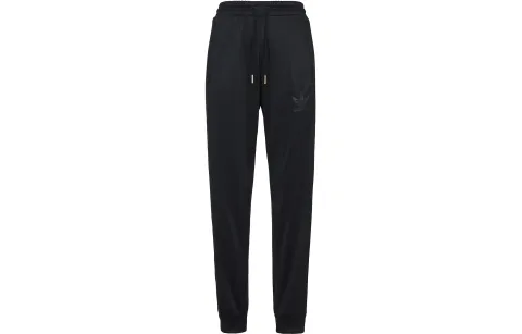 Adidas Originals CHILE 20 TRACK PANTS Knitted Sweatpants Men's Black Moderate Straight Fit Pants