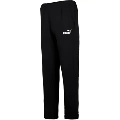 PUMA Knitted Sweatpants Men's Black Moderate Straight Fit Pants