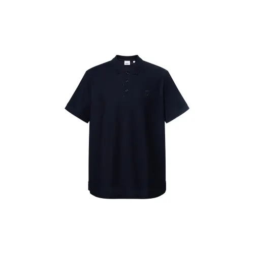 Burberry Logo Embroidered Short Sleeved Polo Shirt