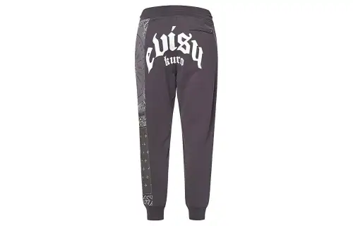 EVISU Sweatpants Sports Pants Men's Gray