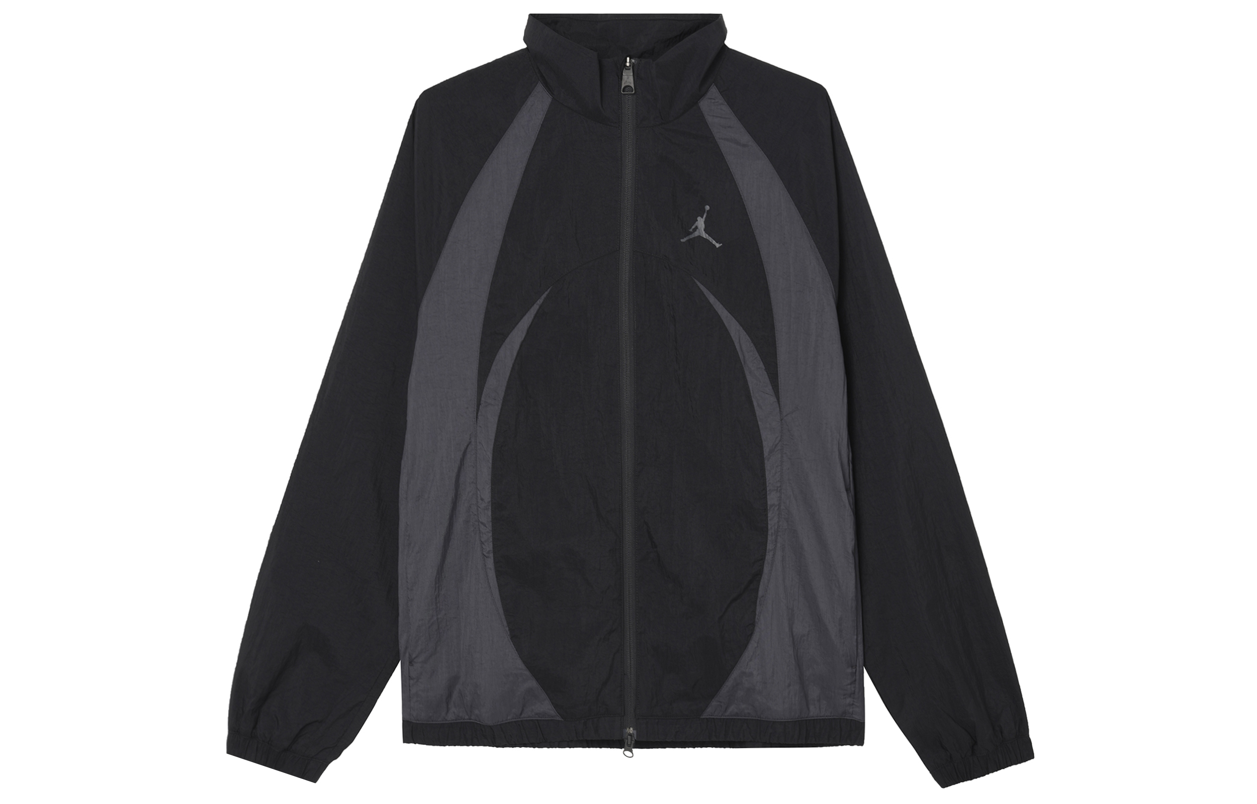 Jordan Sport Jam solid color stand collar zipper casual jacket men's black