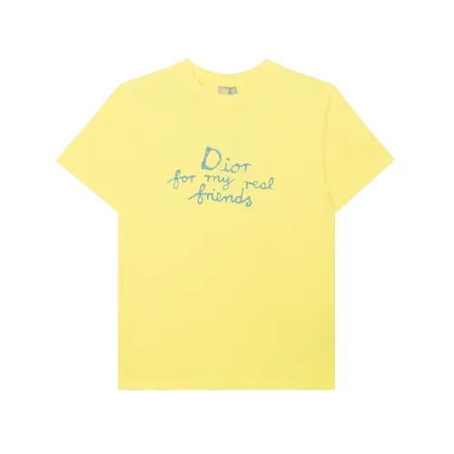 DIOR Slogan Printed Crewneck T Shirt
