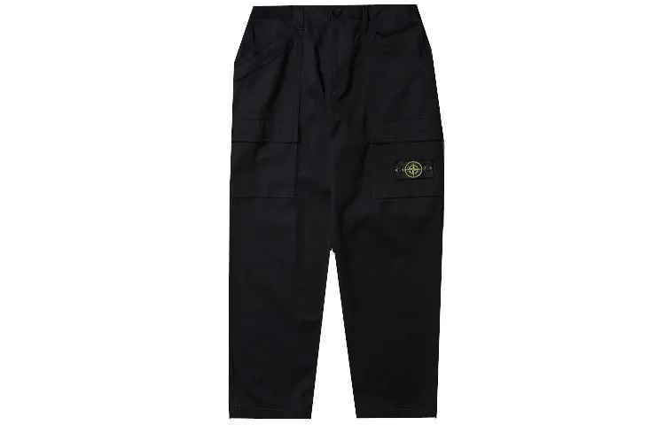 STONE ISLAND SS22 Casual Pants Men's Black