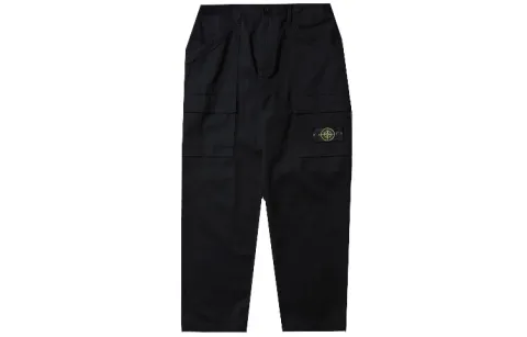 STONE ISLAND SS22 Casual Pants Men's Black