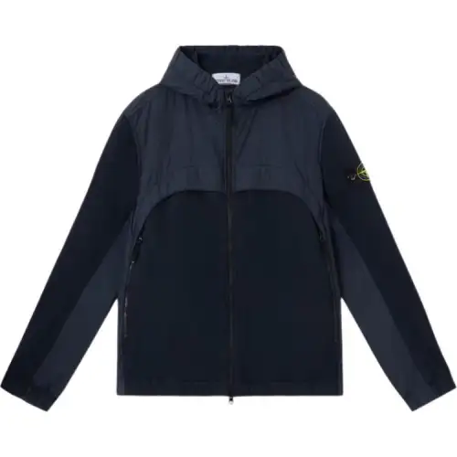 Stone Island hooded panelled jacket