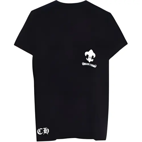 Chrome Hearts T Shirts Unisex Black Crew Neck Moderate Straight Fit