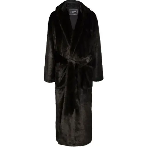 Balenciaga Furs Men's Black Hooded Moderate