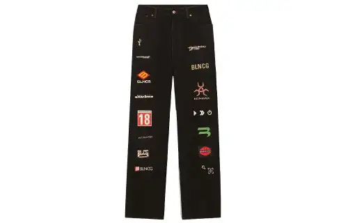 Balenciaga Jeans Loose Fit Unisex Black