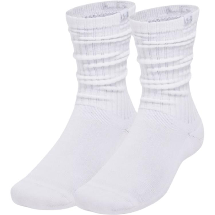 Under Armour Sportstyle Crew Socks Unisex 2 Pack White