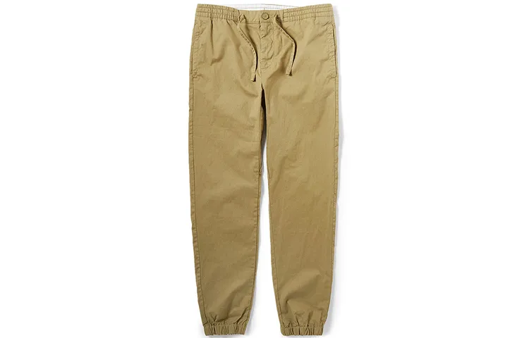 Timberland Knitted Sweatpants Men's Khaki Moderate Cuffed Pants