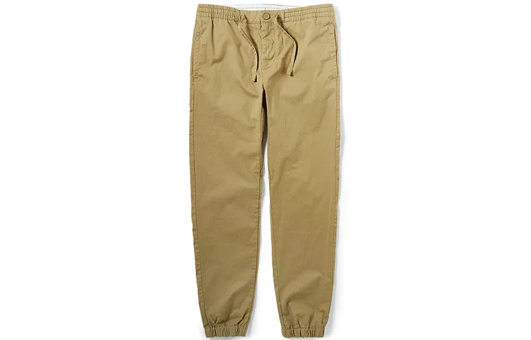 Timberland Knitted Sweatpants Men's Khaki Moderate Cuffed Pants