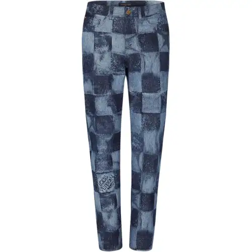 LOUIS VUITTON FW21 Full Length Pants Men's Blue