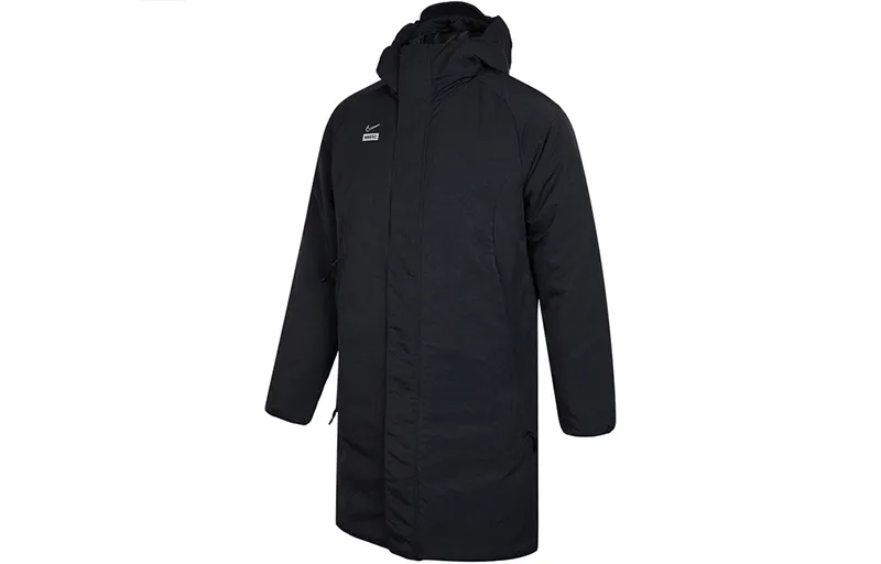 Nike Parka Coats Men's Black Hooded Moderate