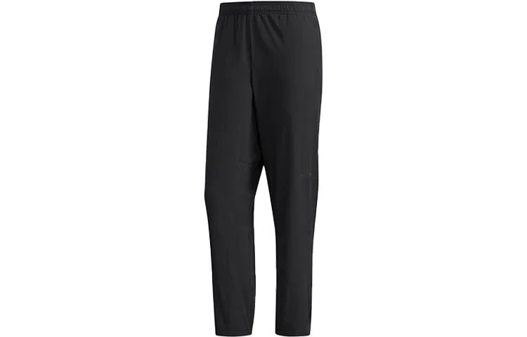 Adidas Knitted Sweatpants Men's Moderate Straight Fit Pants
