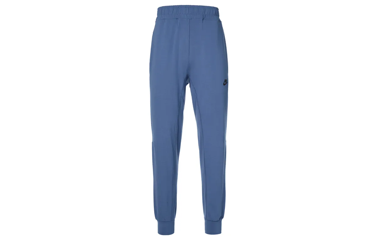 Nike Knitted Sweatpants Men's Fen Blue Moderate Cuffed Pants