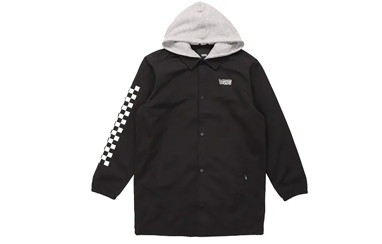 Vans Parka Coats Men's Black Hooded Moderate