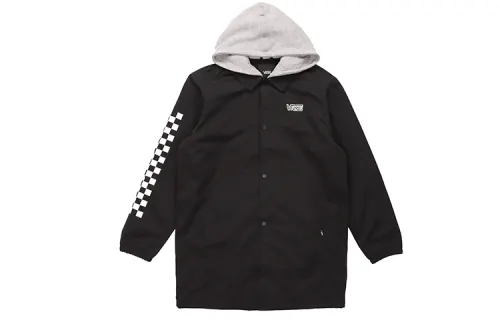 Vans Parka Coats Men's Black Hooded Moderate