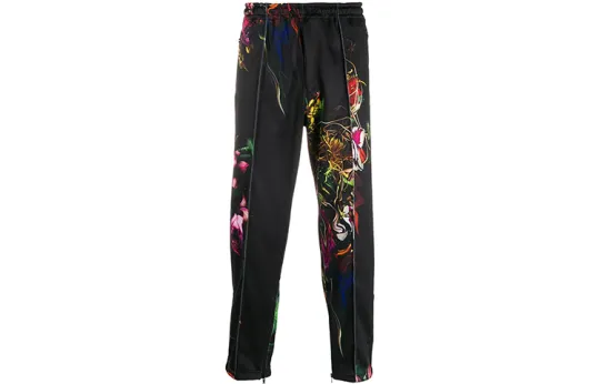 Y 3 Knitted Sweatpants Men's Black Moderate Slim Fit Pants