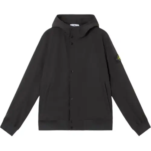 STONE ISLAND Logo Patch Hooded Jacket