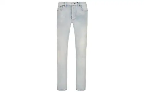 DIOR Quarterly New Products Jeans Men's Blue Moderate Slim Fit Pants