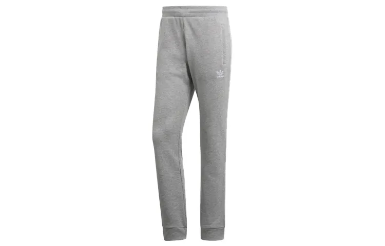 Adidas Originals Knitted Sweatpants Men's Medium Heather Gray Moderate Cuffed Pants
