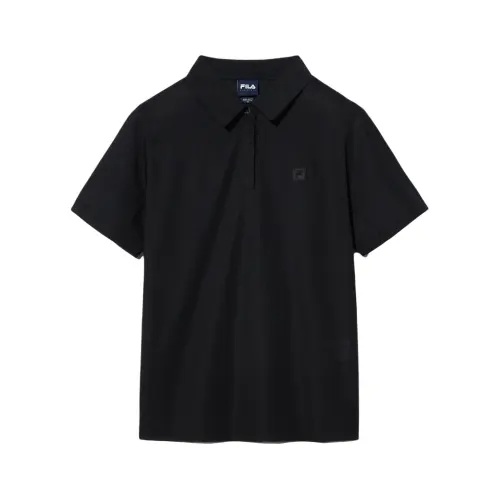 FILA Polo Shirts Unisex Black Thin