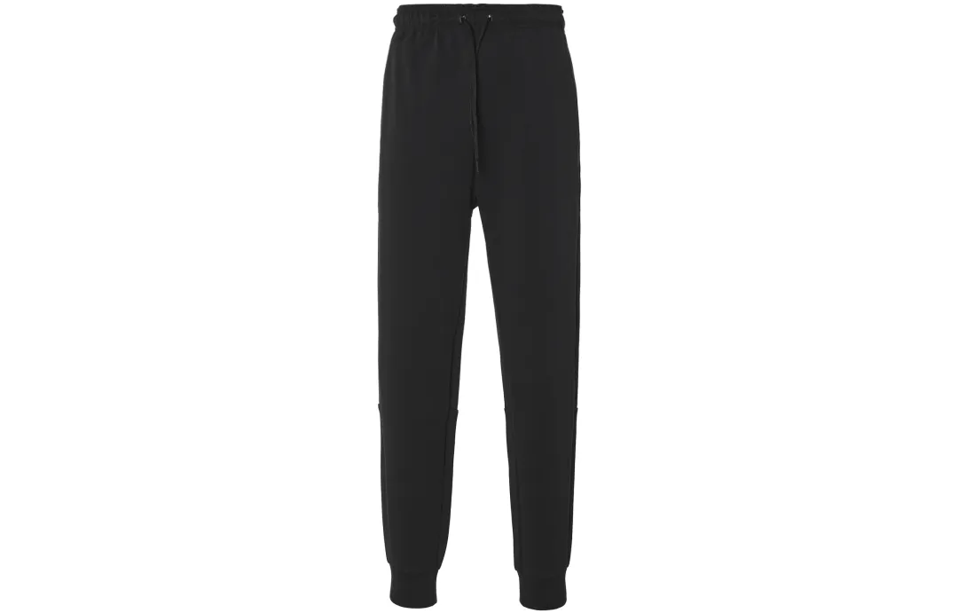Adidas Knitted Sweatpants Men's Black Moderate Cuffed Pants