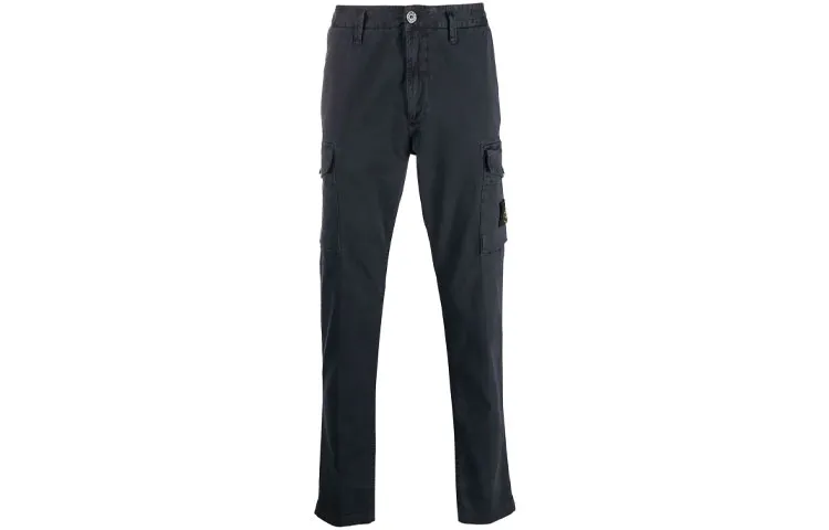 STONE ISLAND Cargo Pants Men's Dark Blue Moderate