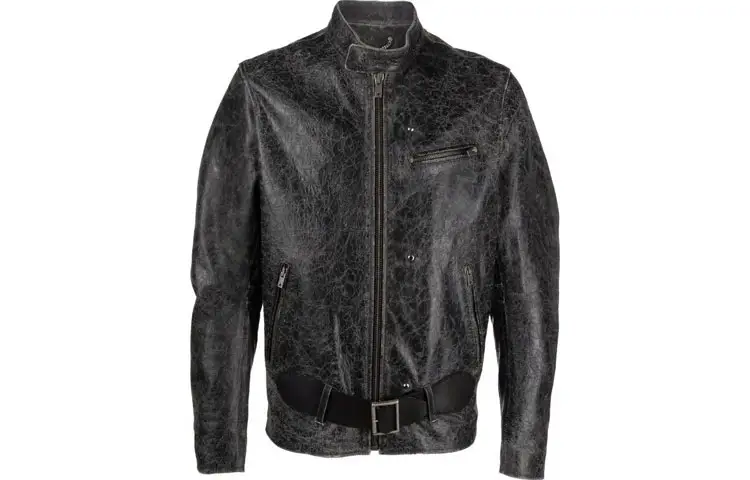 Golden Goose Leather Jacket Men's Black