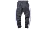 Li Ning Knitted Sweatpants Men's Ebony Black Thickened Straight Fit Pants