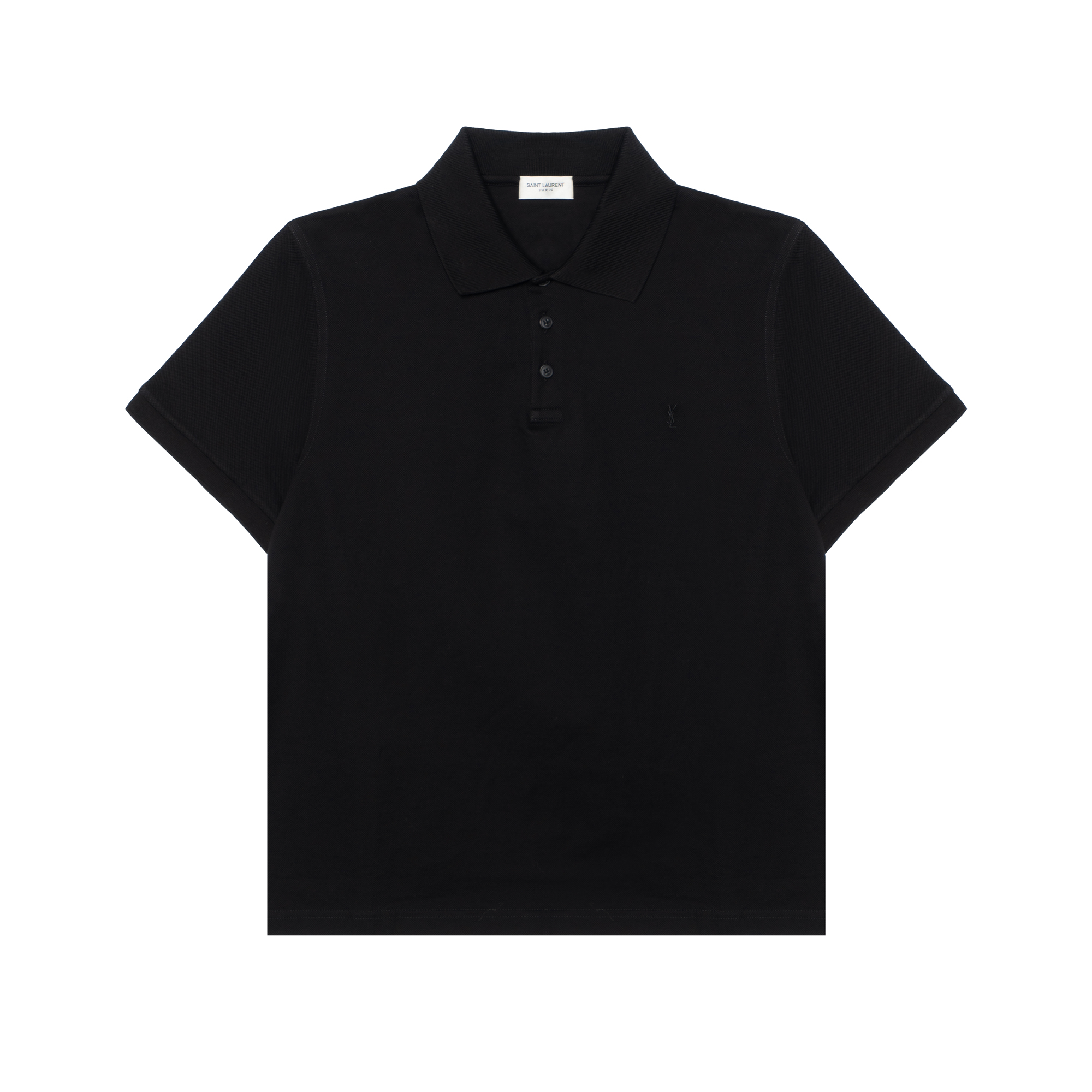 Мужские футболка SAINT SAINT LAURENT Polo (черный)
