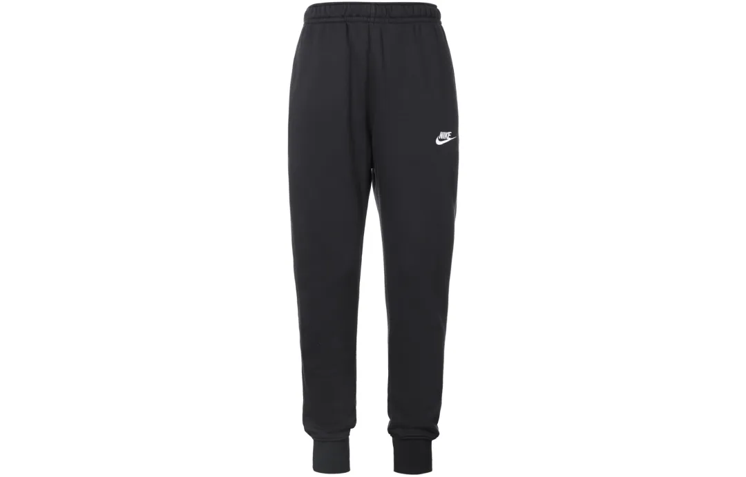 Nike Sportswear Club Fleece Casual Elastic Cuffed Hem Knitted Sweatpants Men's Black
